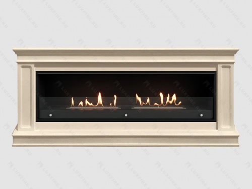 Каминный портал МДФ "Раймонд 1850" с биокамином Lux Fire "Фаер Бокс Вега-2" (бежевый) Каминный портал МДФ "Раймонд 1850" с биокамином Lux Fire "Фаер Бокс Вега-2" (бежевый)