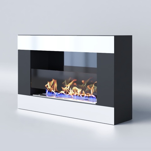 Биокамин "Русский огонь" Модерн 650N настенный с защитным и декоративным стеклом