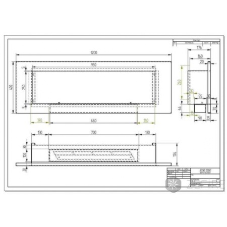 Биокамин ZeFire Elliot horizontal 1200 по цене 42 500 руб.