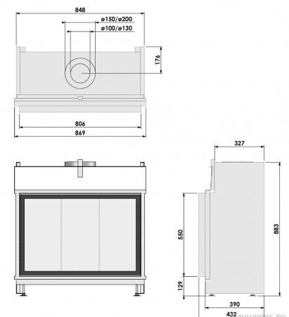 Газовый камин BellFires Original York Small