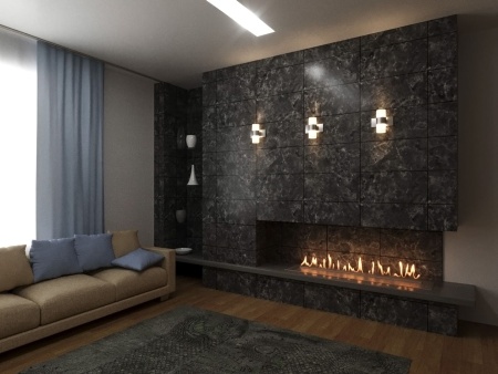 Автоматический биокамин Lux Fire Smart Flame 1600 RC Black по цене 515 460 руб.