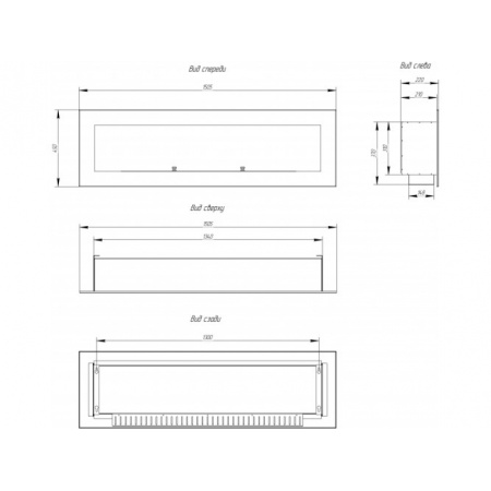 Биокамин Window 1000 Glass Арома black по цене 51 700 руб.
