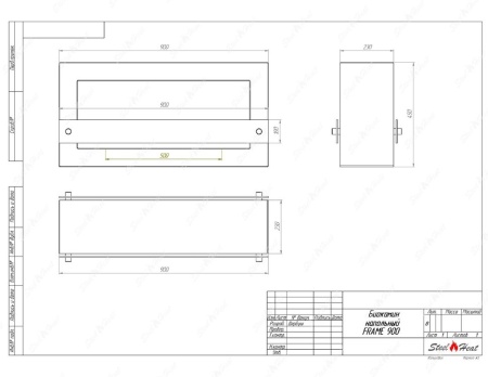 Биокамин SteelHeat WALL FRAME ONE 900 красный, стемалит Биокамин SteelHeat WALL FRAME ONE 900 красный, стемалит по цене 48 720 руб.