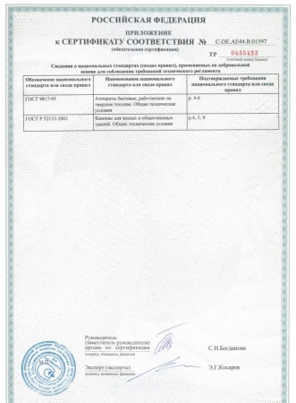 
Газовая топка Vero Design NI G1