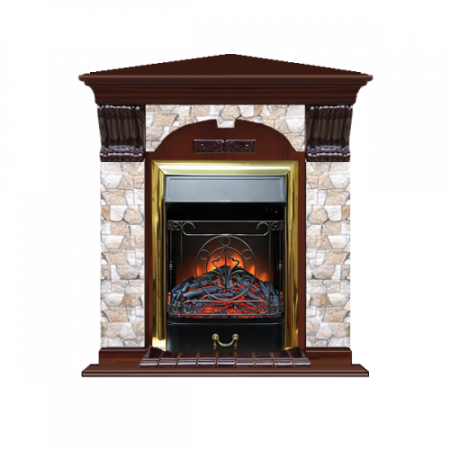 Арочный Арбат угловой (красное дерево)+Majestic Brass