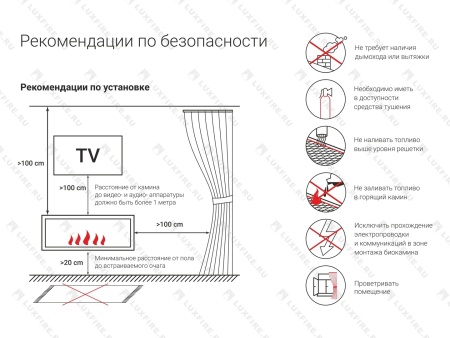 Портальный биокамин Lux Fire "Фаер Бокс 1 - 25.5" по цене 52 514 руб.