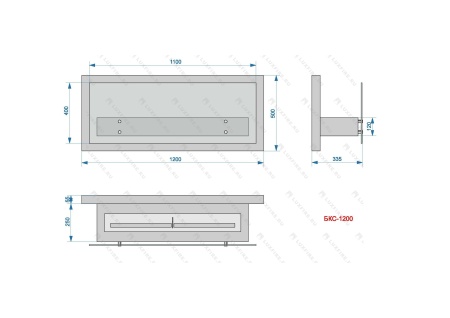 Настенный биокамин Lux Fire "Премьера" 1200 Настенный биокамин Lux Fire "Премьера" 1200 по цене 67 760 руб.
