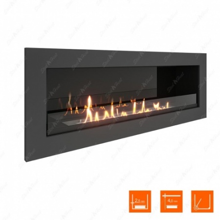 Биокамин SteelHeat ONE 1100 стекло + стемалит по цене 52 400 руб.