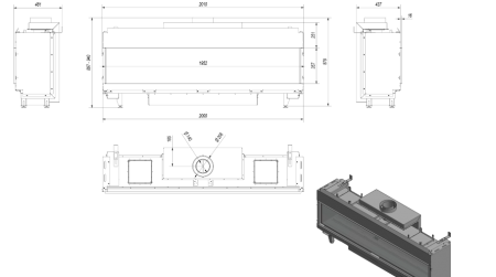 Газовая топка Kratki LEO/200/LPG (балонный газ) Газовая топка Kratki LEO/200/LPG (балонный газ)