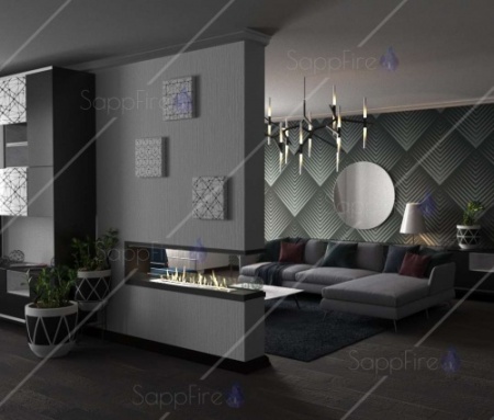 Встраиваемый торцевой сквозной очаг 600 SappFire по цене 37 950 руб.