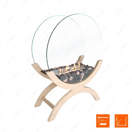 Биокамин напольный SteelHeat WOOD 600 бежевый Биокамин напольный SteelHeat WOOD 600 бежевый по цене 47 800 руб.