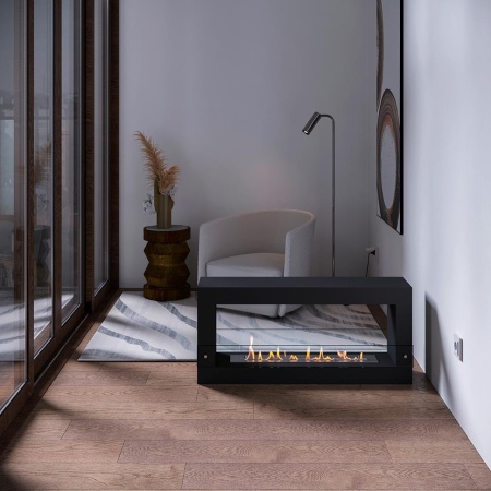 Биокамин SteelHeat WALL FRAME ONE 1000 черный, стекло, стемалит Биокамин SteelHeat WALL FRAME ONE 1000 черный, стекло, стемалит по цене 64 470 руб.